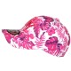 Casquette NY Tropicale Rose Fleurs et Palmiers Originale Baseball Bali
