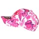 Casquette NY Enfant Rose Fleurs Tropicales Exotiques Bali 7 a 12 ans