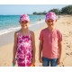 Casquette NY Enfant Rose Fleurs Tropicales Exotiques Bali 7 a 12 ans