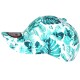Casquette NY Verte et Blanche Fleurs Exotiques Originale Baseball Bali