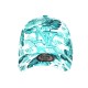 Casquette Enfant Fleurs Vertes Blanches Tropicales NY Bali 7 a 12 ans