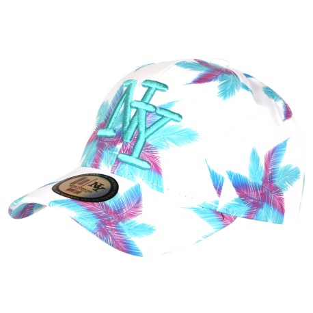 Casquette Enfant Noire et Rose Palmiers Tropicaux Baseball Sunrise 7 a 12 ans