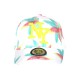 Casquette NY Palmiers Tropicaux Blanc Turquoise Violet Homme Femme