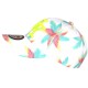 Casquette NY Palmiers Tropicaux Blanc Turquoise Violet Homme Femme