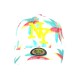 Casquette NY Enfant Palmiers Tropicaux Blanche Turquoise 6-12 Ans