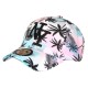 Casquette NY Palmiers Blanc Rose Turquoise Homme Femme Tropicale