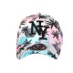 Casquette NY Palmiers Blanc Rose Turquoise Homme Femme Tropicale