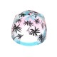 Casquette NY Palmiers Blanc Rose Turquoise Homme Femme Tropicale