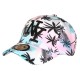 Casquette NY Enfant Palmiers Blanc Rose Pastel Turquoise 6-12 Ans