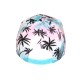Casquette NY Enfant Palmiers Blanc Rose Pastel Turquoise 6-12 Ans