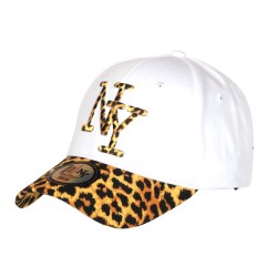 Casquette NY Leopard Bleue Rouge Originale Jungle Streetwear Baseball