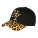 Casquette NY Léopard Beige Noir Homme Femme Panthère