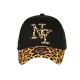 Casquette NY Léopard Beige Noir Homme Femme Panthère