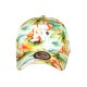 Casquette NY Plage Tropicale Orange Bleu Palmiers Homme Femme