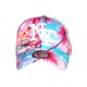 Casquette NY Enfant Palmiers Blanc Rose Pastel Turquoise 6-12 Ans