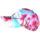 Casquette NY Enfant Palmiers Blanc Rose Pastel Turquoise 6-12 Ans