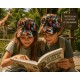 Casquette Enfant Lion Orange Noire - Casquette NY Garçon Fille Originale Wild 6 a 12 ans