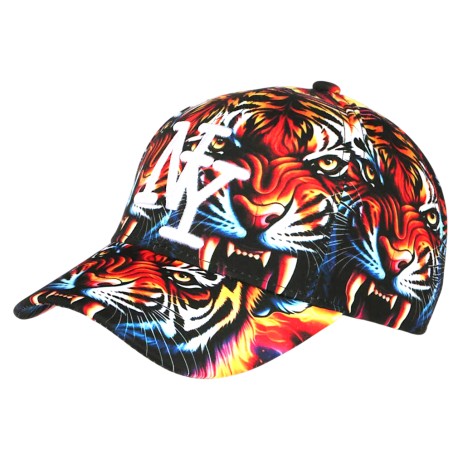 Casquette NY Tigre Orange Féroce Jungle Streetwear Baseball Wild