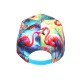 Casquette NY Flamant Rose Tropical Homme Femme Orange Sunset