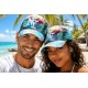 Casquette NY Flamant Rose Tropical Homme Femme Orange Sunset
