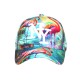 Casquette NY Enfant Flamant Rose Orange Tropical 6-12 Ans
