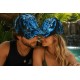 Casquette NY Lion Bleue et Verte Wild - Casquette New York Design Animal Streetwear