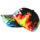 Casquette Enfant Orange Bleue Originale Fire NY Baseball de 7 a 11 ans