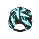 Casquette Enfant NY Turquoise Motif Géométrique Noir Streetwear 7 à 12 ans Garçon Fille
