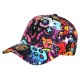 Casquette NY Streetwear Casque Bluetooth Orange et Bleue Fashion