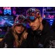 Casquette NY Streetwear Casque Bluetooth Orange et Bleue Fashion