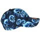 Casquette Tête de Mort Bleue Print Original NY Baseball Skull