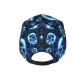 Casquette Tête de Mort Bleue Print Original NY Baseball Skull