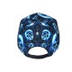 Casquette Enfant Bleue Tête de Mort Print Tropical NY Skull 7 a 11 ans
