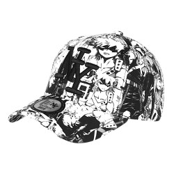 Casquette Enfant NY Blanche et Noire Fashion Baseball Bang Boum de 7 à 11 ans