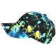 Casquette NY Enfant Bleue et Rose Graffiti Gaming Fashion 7 a 12 ans