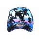 Casquette NY Bleue Rose Palmiers Look Tropical Sunset Baseball