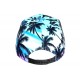 Casquette NY Bleue Rose Palmiers Look Tropical Sunset Baseball