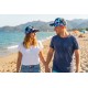Casquette NY Bleue Rose Palmiers Look Tropical Sunset Baseball