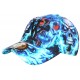 Casquette NY Enfant Têtes de Mort Bleues Streetwear 6-12 Ans