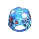 Casquette NY Enfant Têtes de Mort Bleues Streetwear 6-12 Ans
