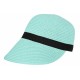 Visière Paille Femme Marron Clair Casquette été Protection Soleil