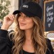 Casquette NY Noire Vintage en Coton Total Black Style Streetwear Ajustable