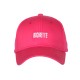 Casquette Femme Noire BICHETTE Brodée Réglable en Coton