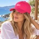 Casquette Femme Noire BICHETTE Brodée Réglable en Coton