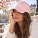 Casquette Femme Rose BICHETTE Brodée Réglable en Coton