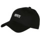 Casquette Femme Noire BICHETTE Brodée Réglable en Coton