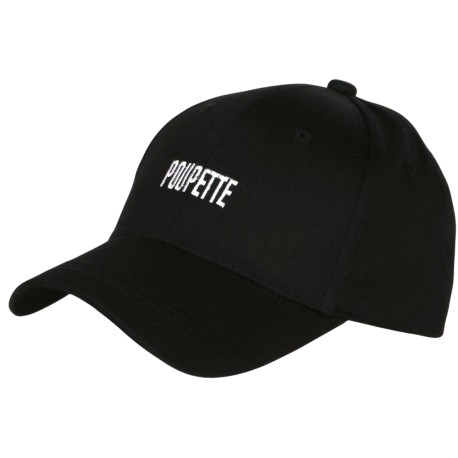 Casquette Femme Noire BICHETTE Brodée Réglable en Coton