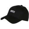 Casquette Femme Noire POUPETTE Brodée Réglable en Coton