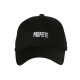 Casquette Femme Noire BICHETTE Brodée Réglable en Coton