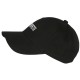 Casquette Femme Noire BICHETTE Brodée Réglable en Coton